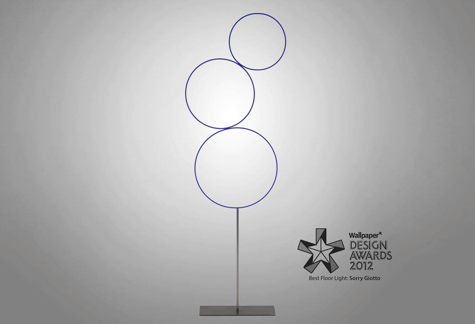 <p>“Sorry Giotto” wins the Wallpaper* Design Award for the Best Floor Light, and ADI selects “Sorry Giotto” for the ADI Design Index 2012.</p>
